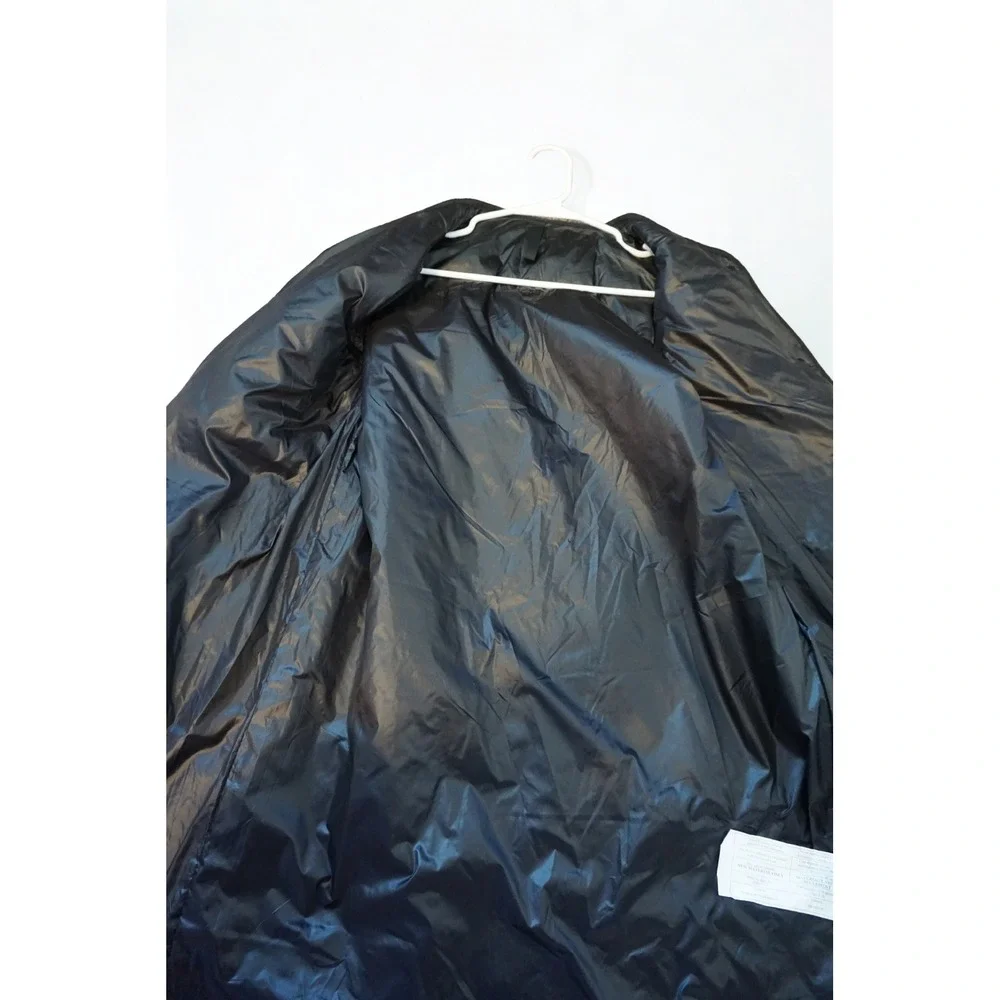 Primaloft Longline Quilted Vest Black Sleeveless Puffer Jacket Snap Front Pocket